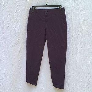 Ladies Liz Claiborne ankle pants, dark navy almost black, sz 10, NWT